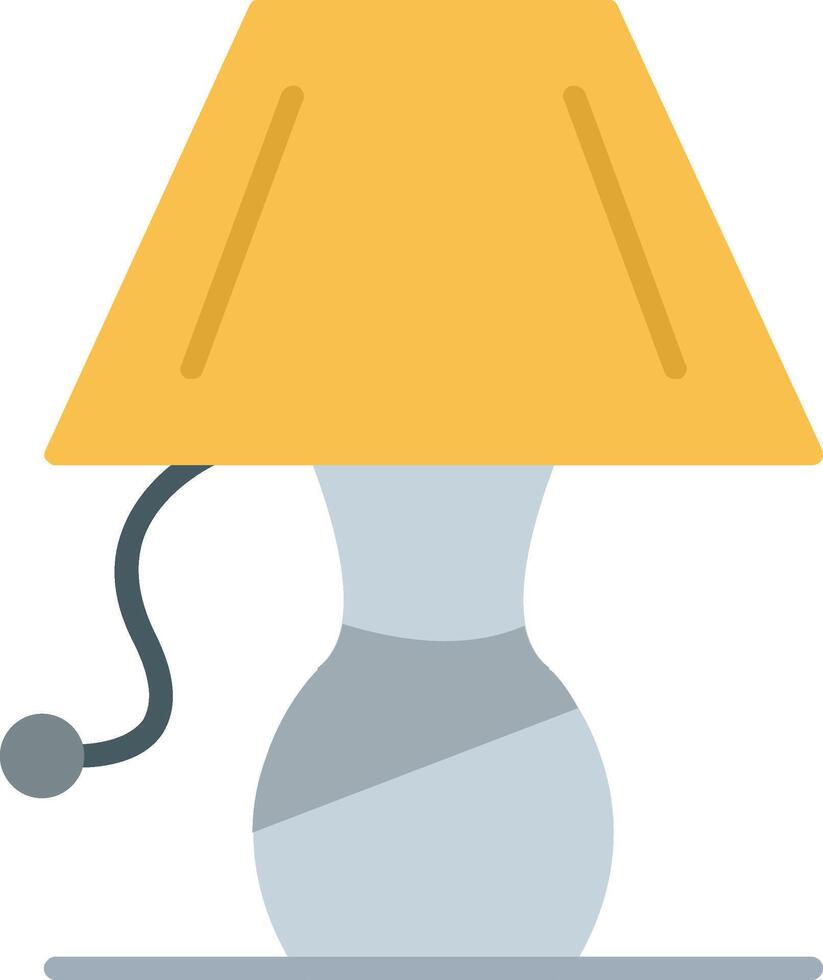icono plano de lámpara vector