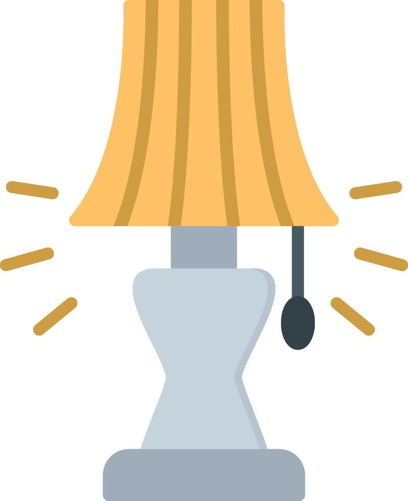 Lamp Flat Icon vector