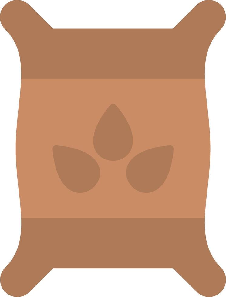Seed Bag Flat Icon vector