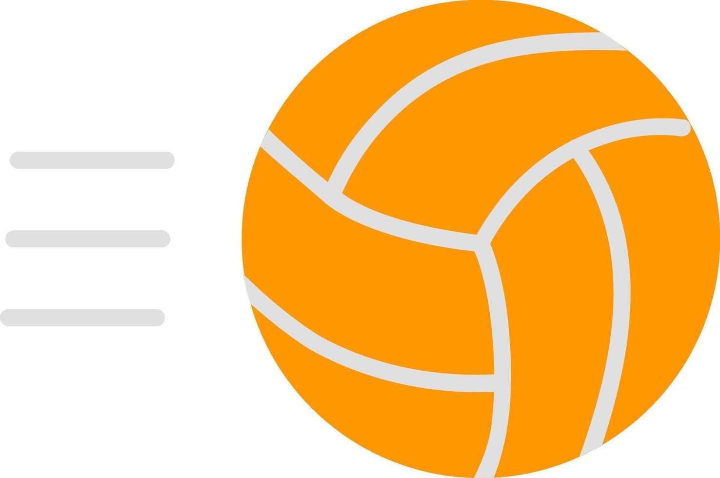 Volley Ball Flat Icon vector