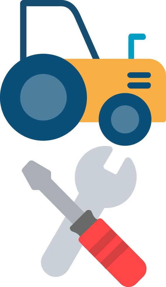 Machines Maintenance Flat Icon vector