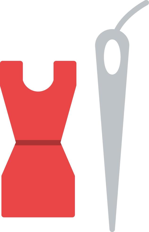 Dressmaking Flat Icon vector