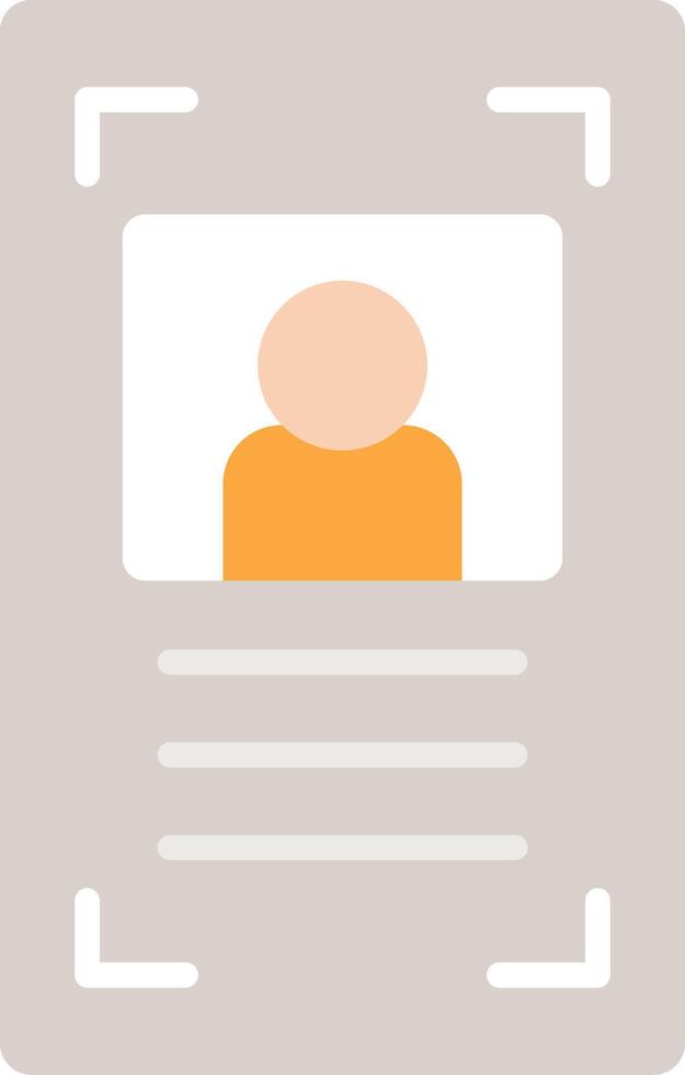 Baseball Card Flat Icon vector