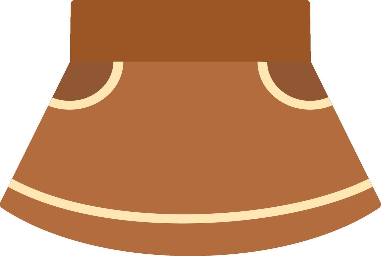 Skirt Flat Icon vector