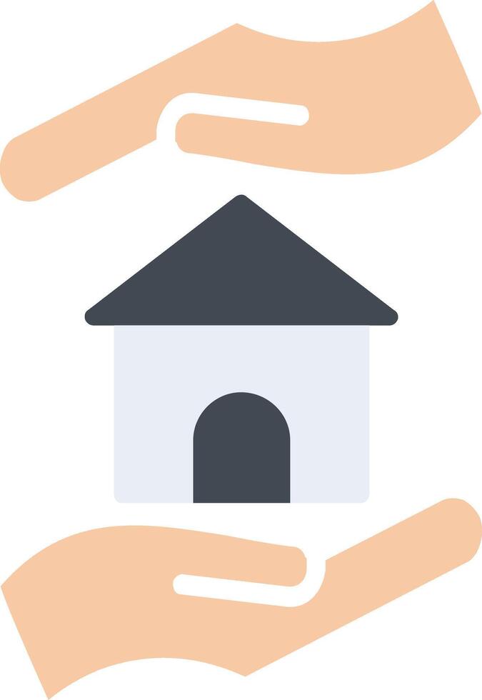 Home Insurance Flat Icon vector