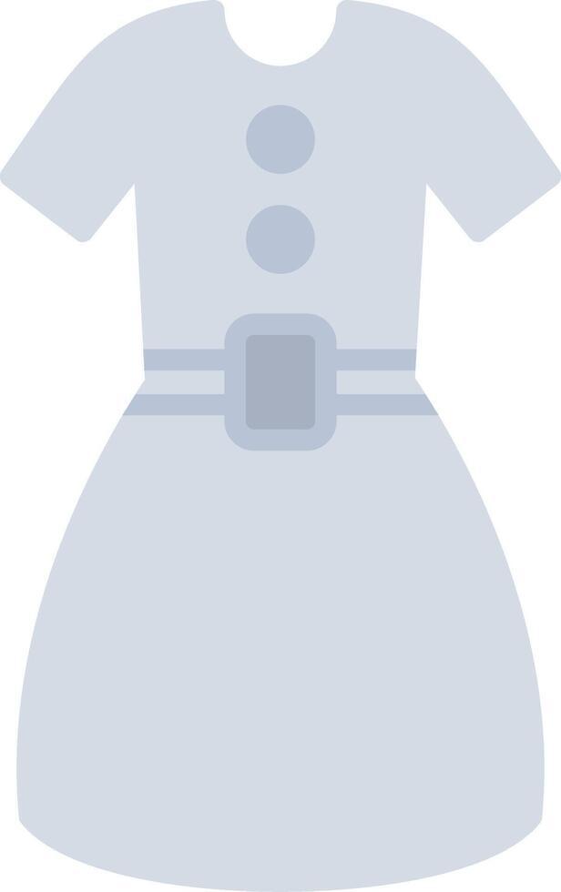 vestido, plano, icono vector