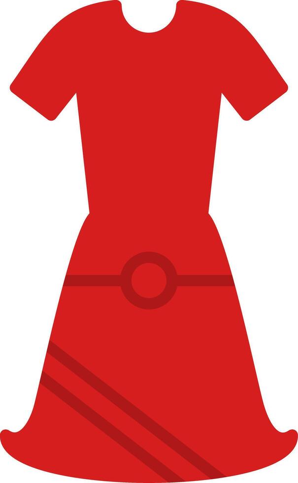 vestido, plano, icono vector