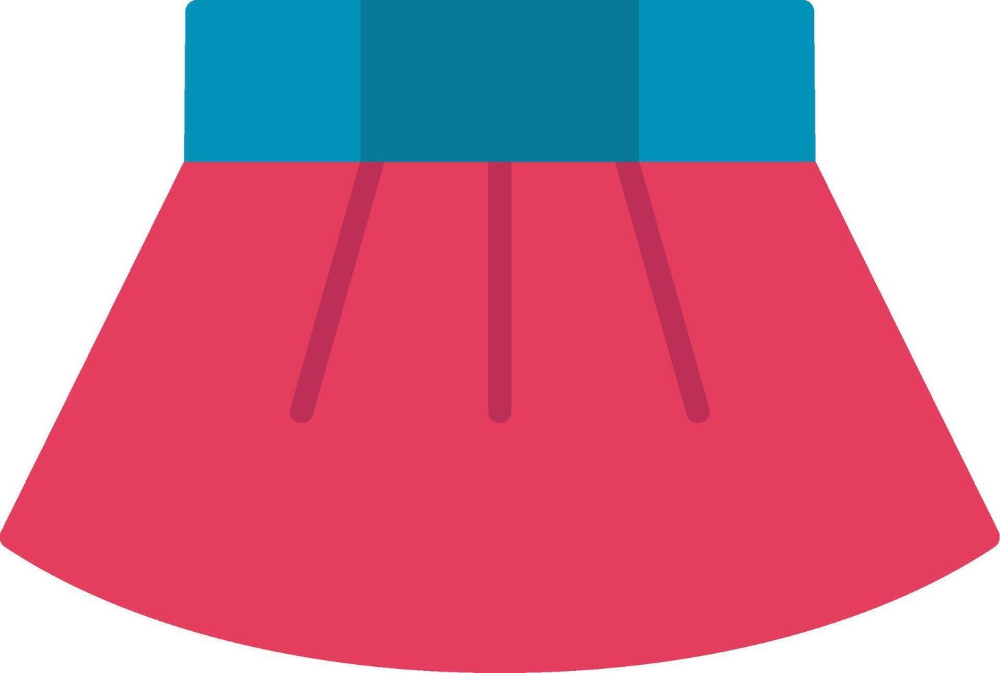 Skirt Flat Icon vector