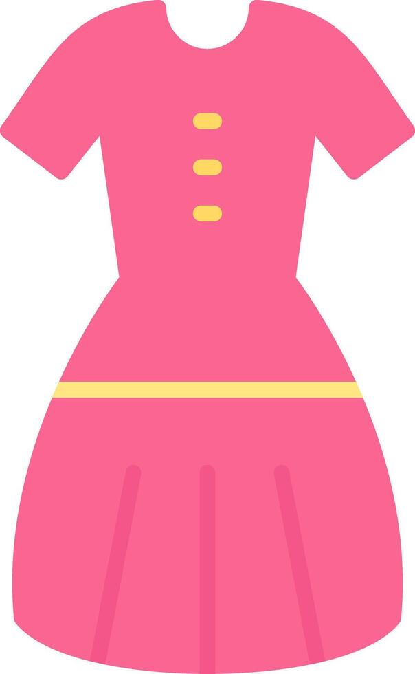 Dress Flat Icon vector