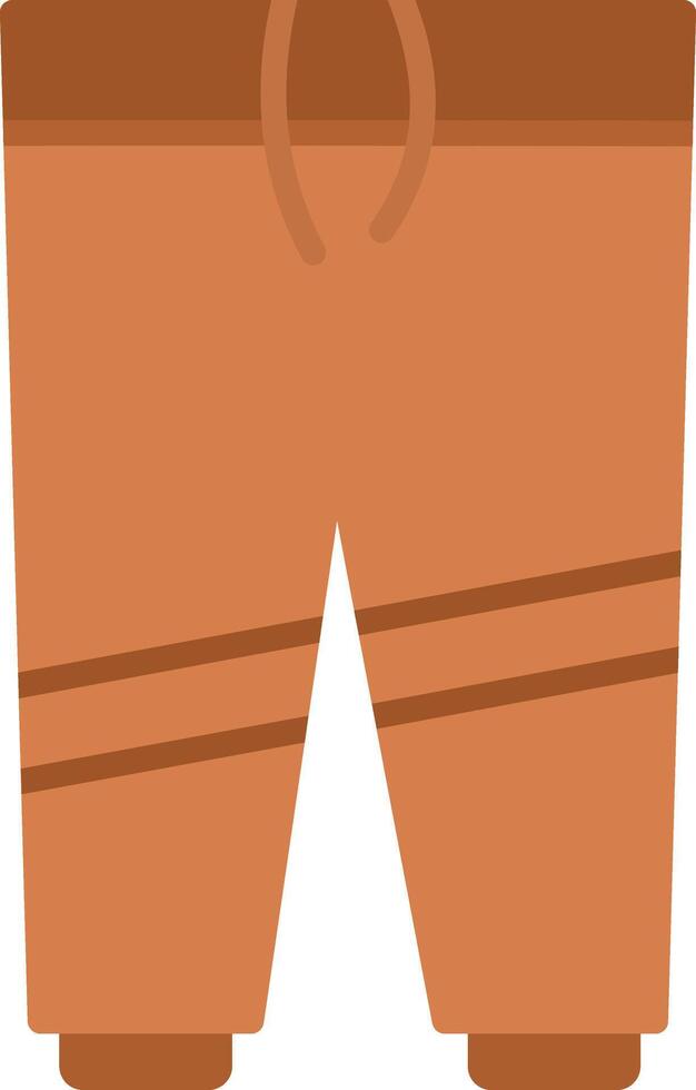 pantalones, plano, icono vector