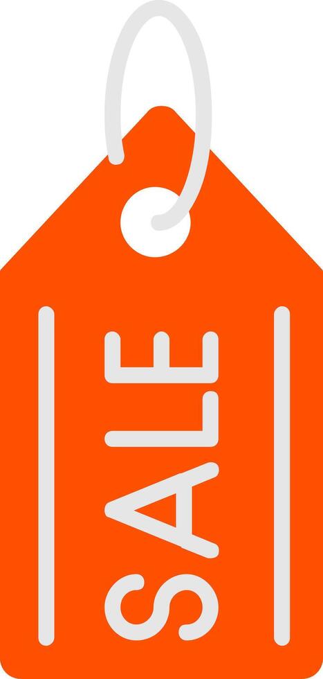 Sale Tag Flat Icon vector