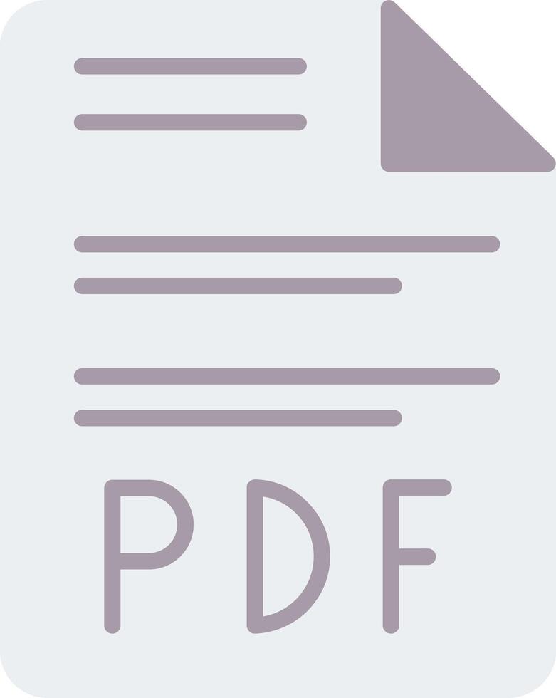 Pdf Flat Icon vector