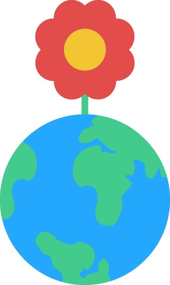 World Flat Icon vector