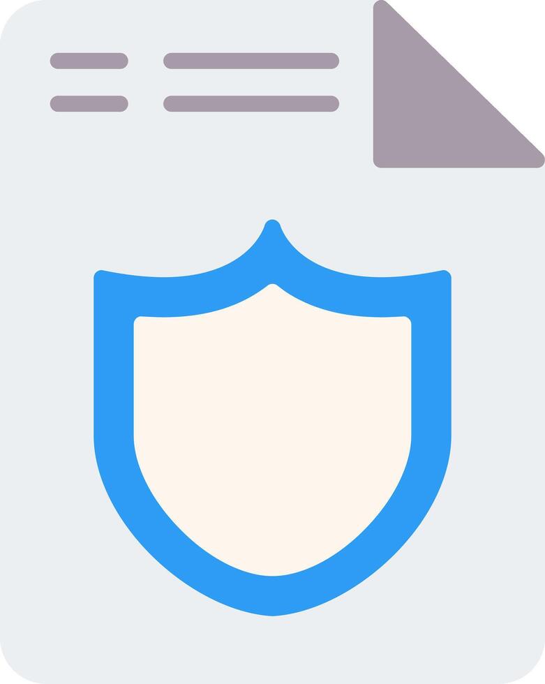Document Flat Icon vector