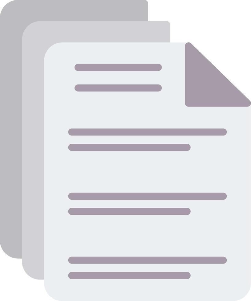 Documents Flat Icon vector