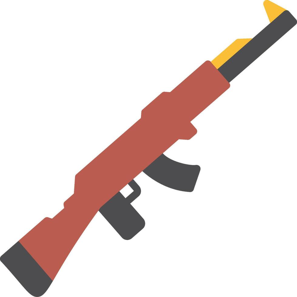 icono plano de pistola vector