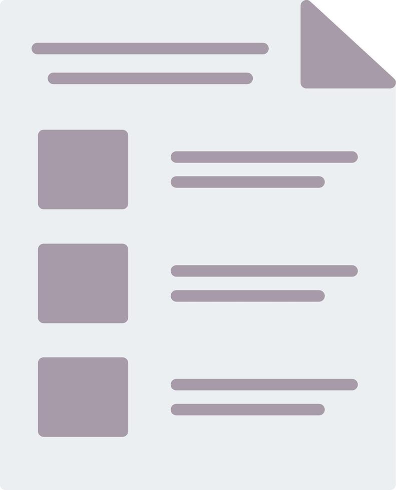 Document Flat Icon vector