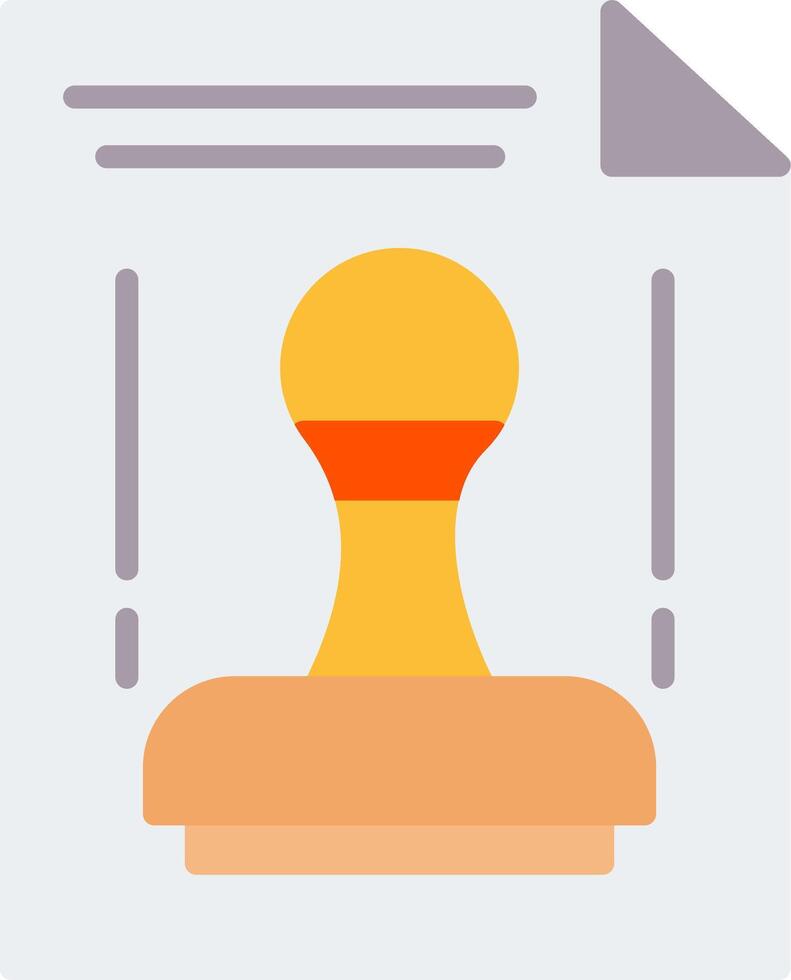 Stamp Tool Flat Icon vector