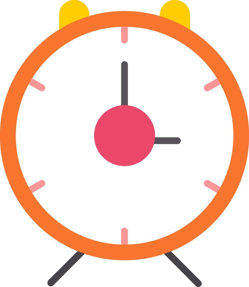 Alarm Clock Flat Icon vector