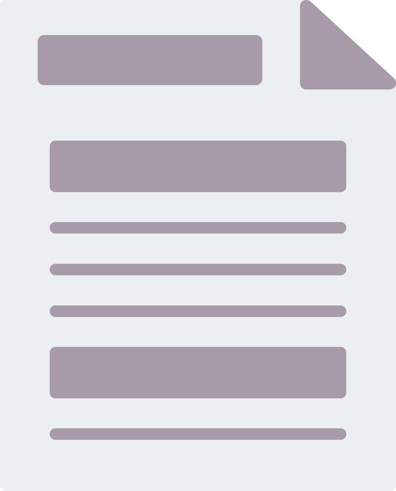 Document Flat Icon vector