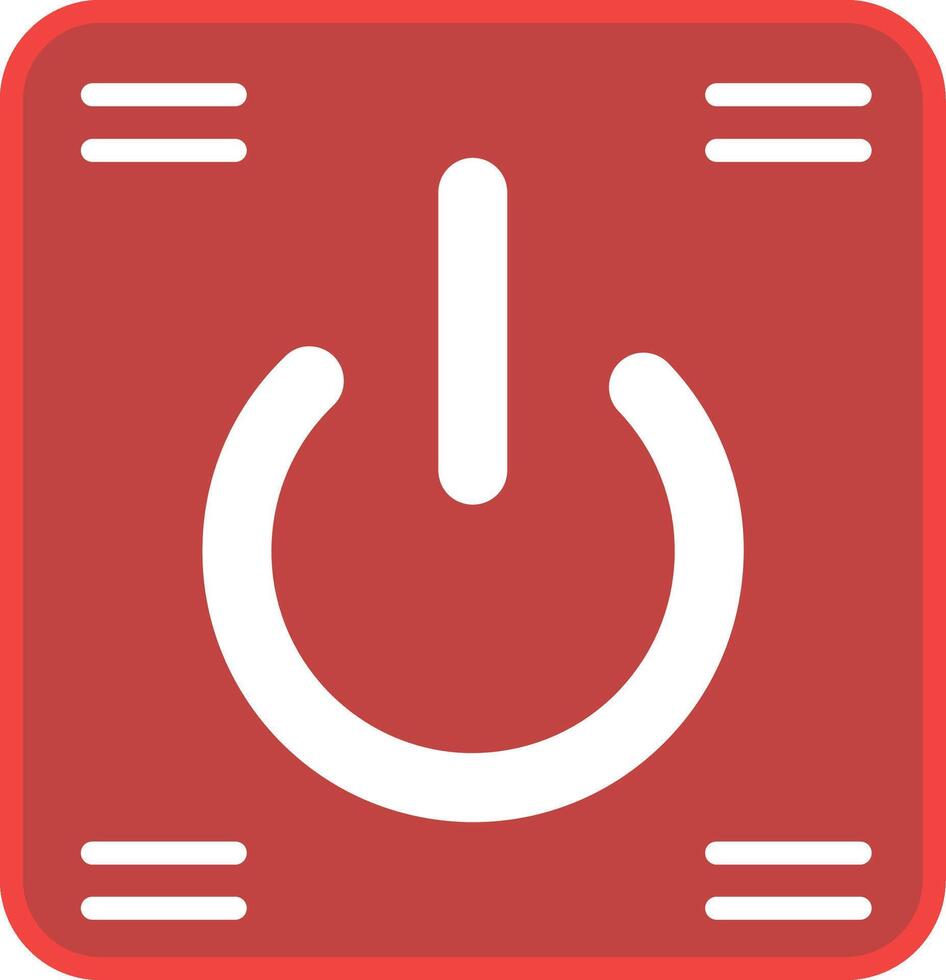 Power Button Flat Icon vector