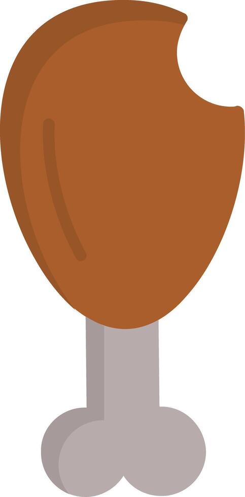 Leg Piece Flat Icon vector