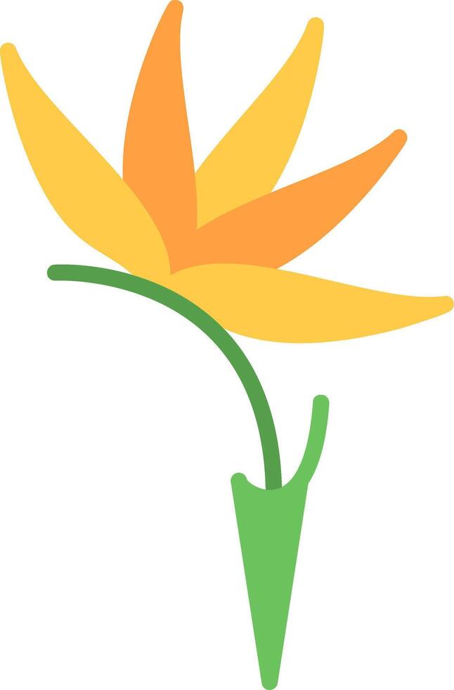 Strelitzia Flat Icon vector