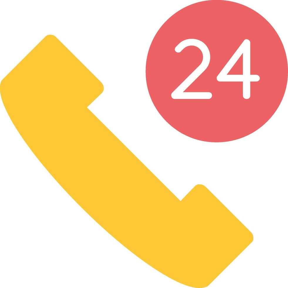 Help Line Flat Icon vector