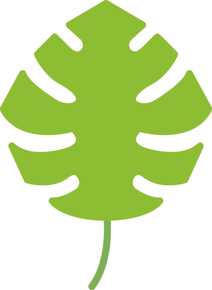 Monstera Flat Icon vector