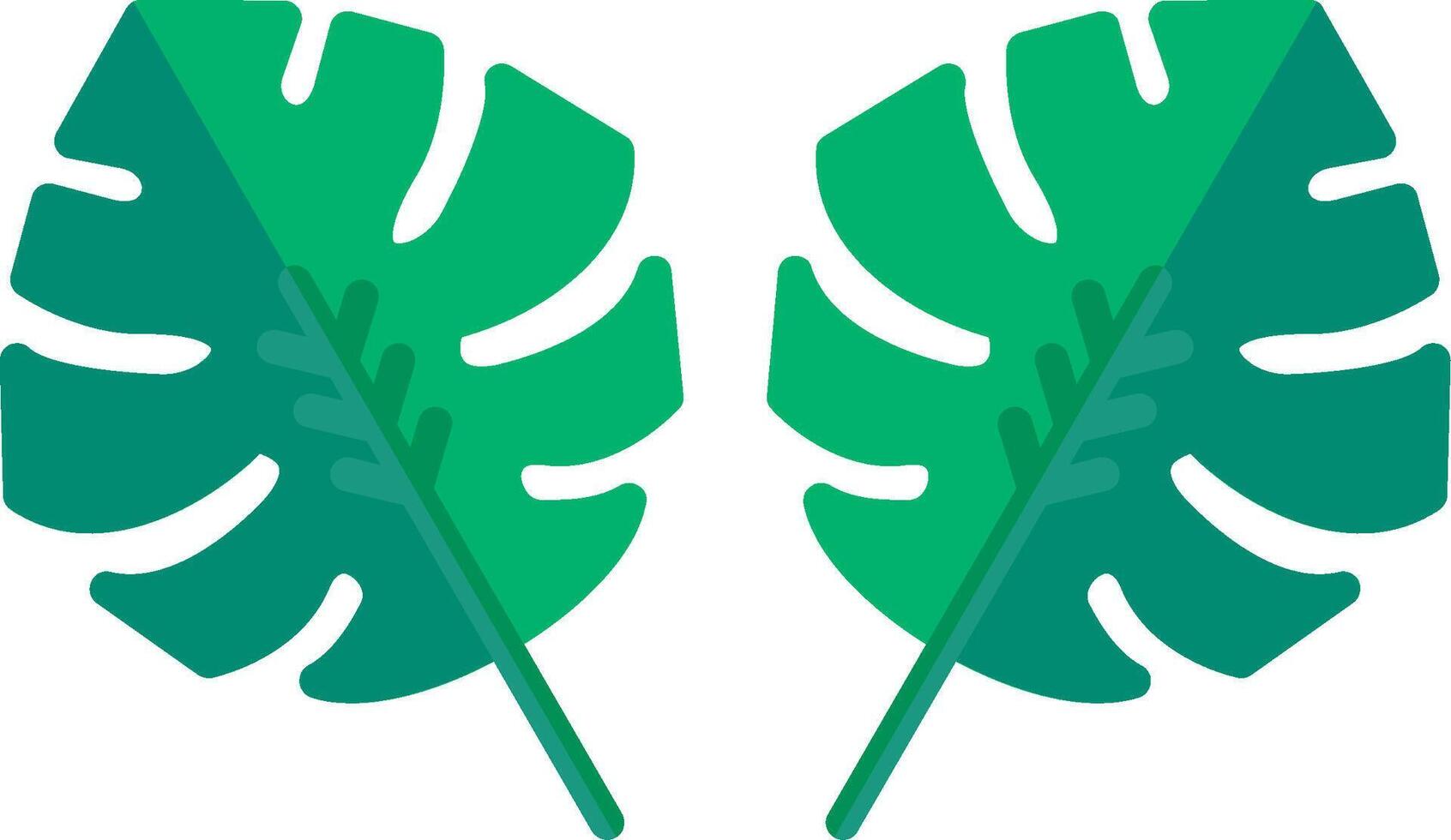 Philodendron Flat Icon vector
