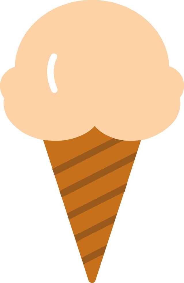 helado icono plano vector