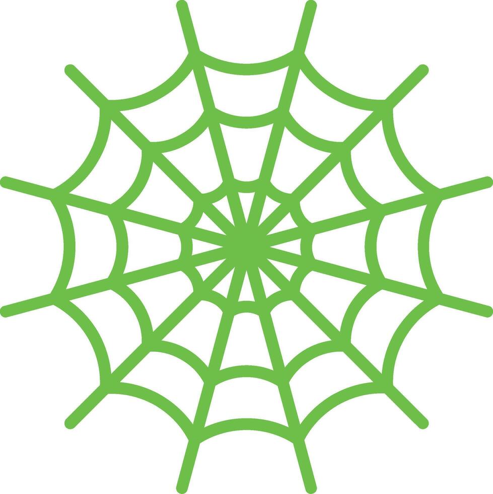 Spider Web Flat Icon vector