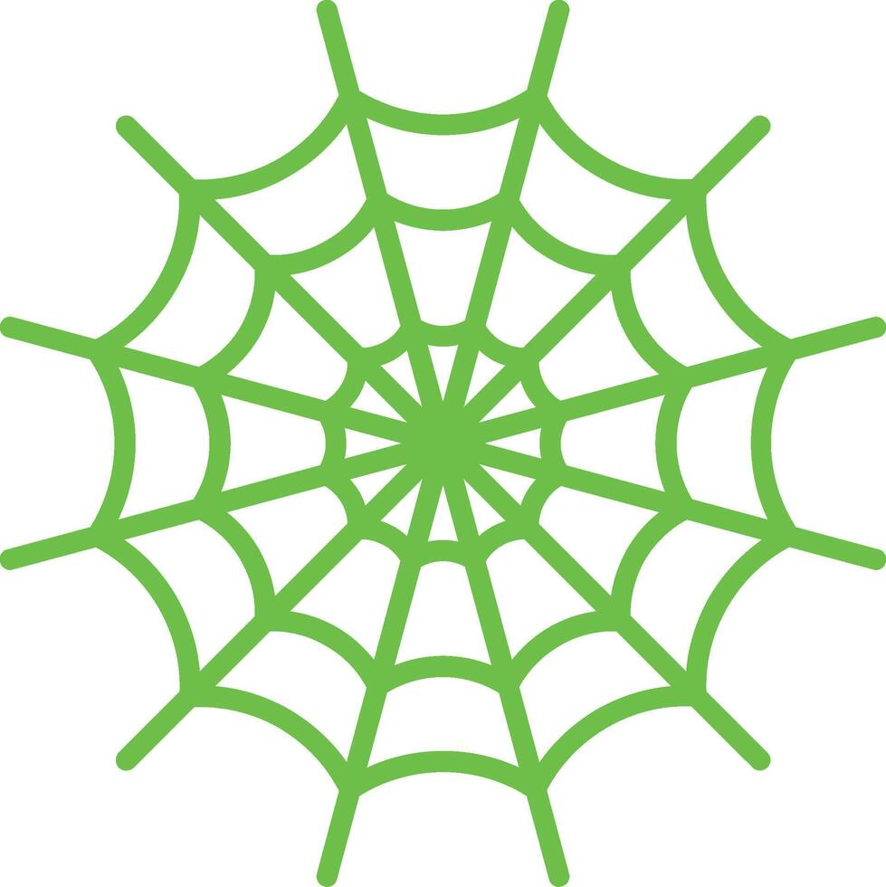 Spider Web Flat Icon vector