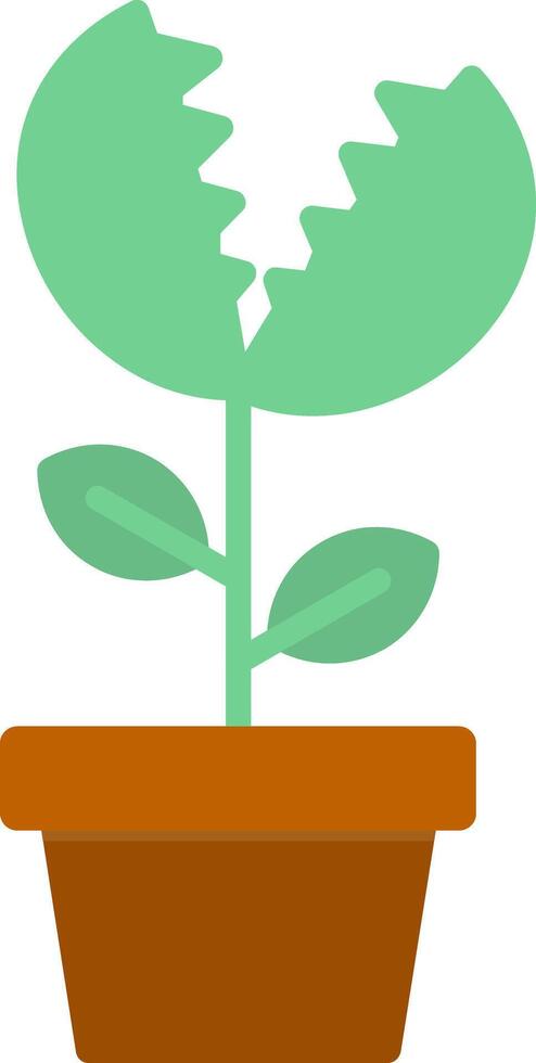 Venus Flytrap Flat Icon vector