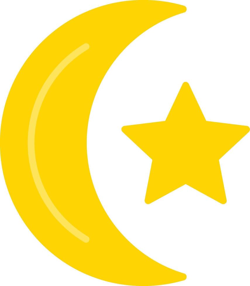 Moon Flat Icon vector