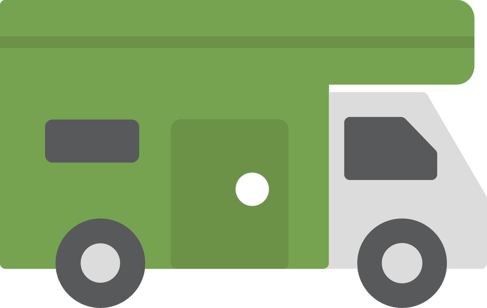 Camper Flat Icon vector