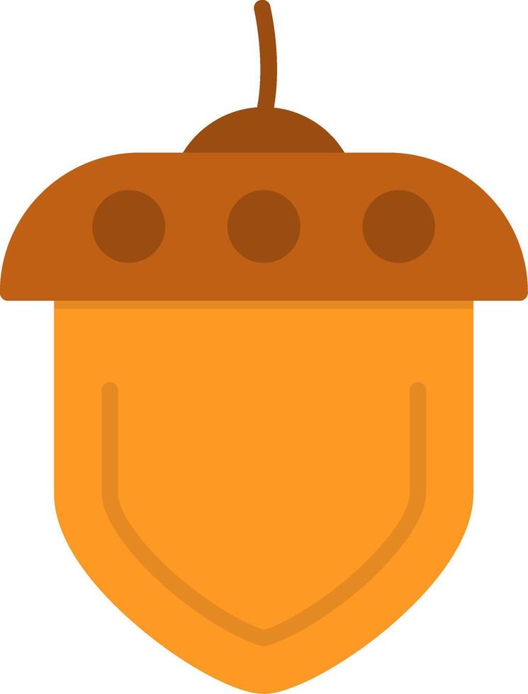 Acorn Flat Icon vector