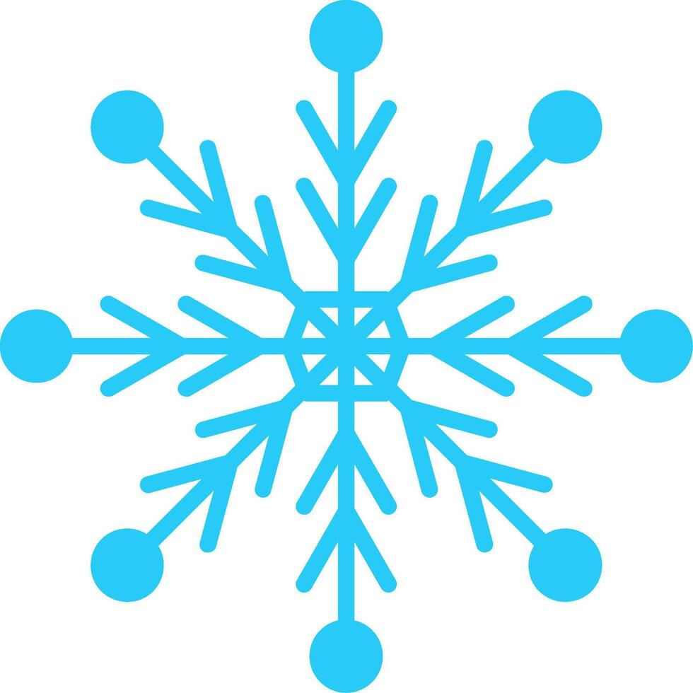 Snowflake Flat Icon vector