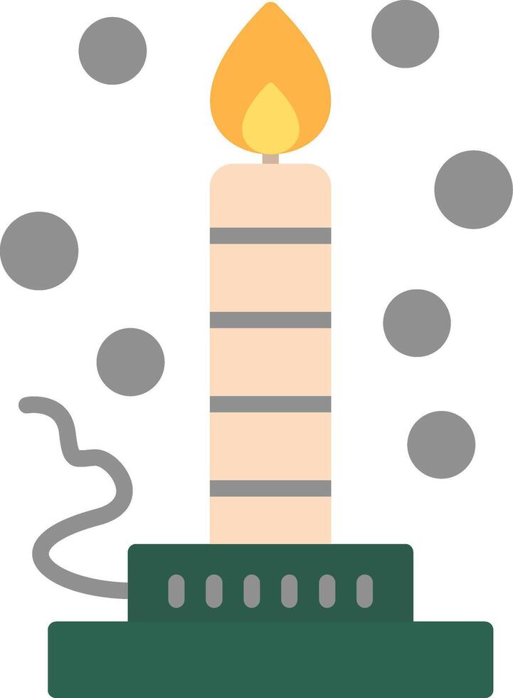 Bunsen Burner Flat Icon vector