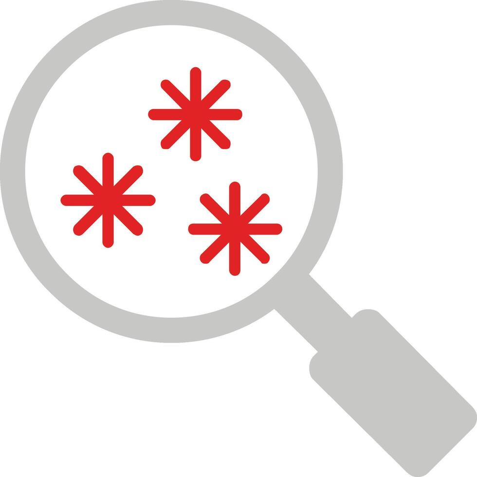 Virus Scan Flat Icon vector