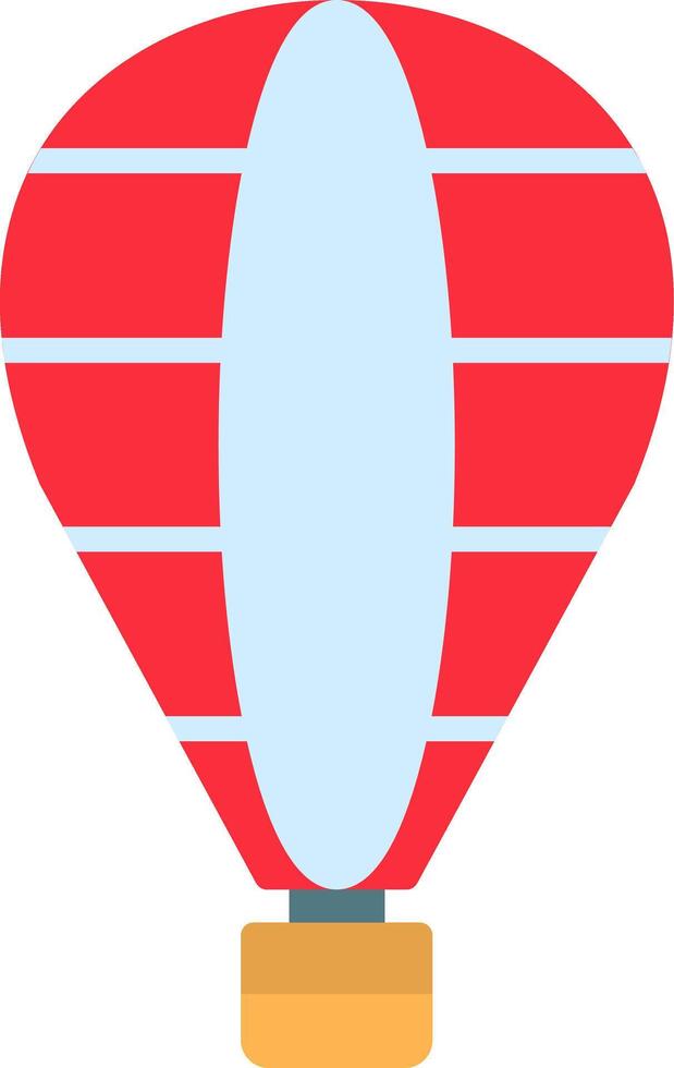 Hot Air Balloon Flat Icon vector