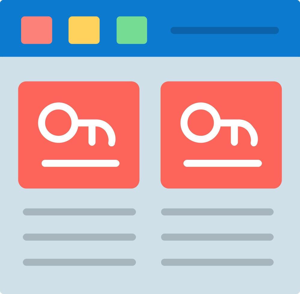 Password Manager Flat Icon vector