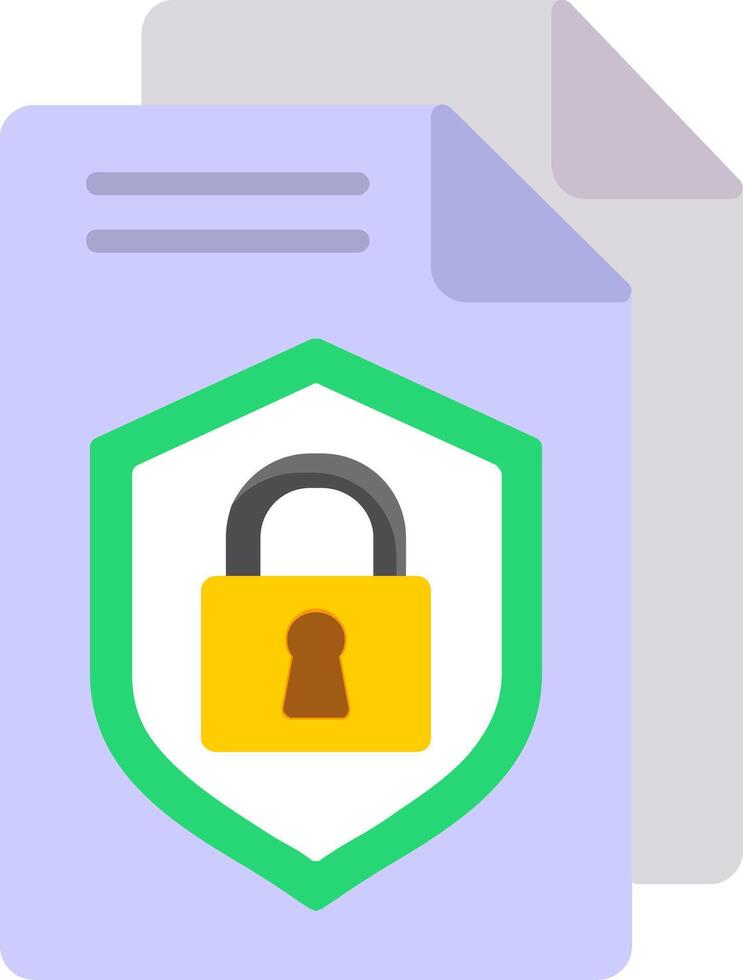 Privacy Policy Flat Icon vector