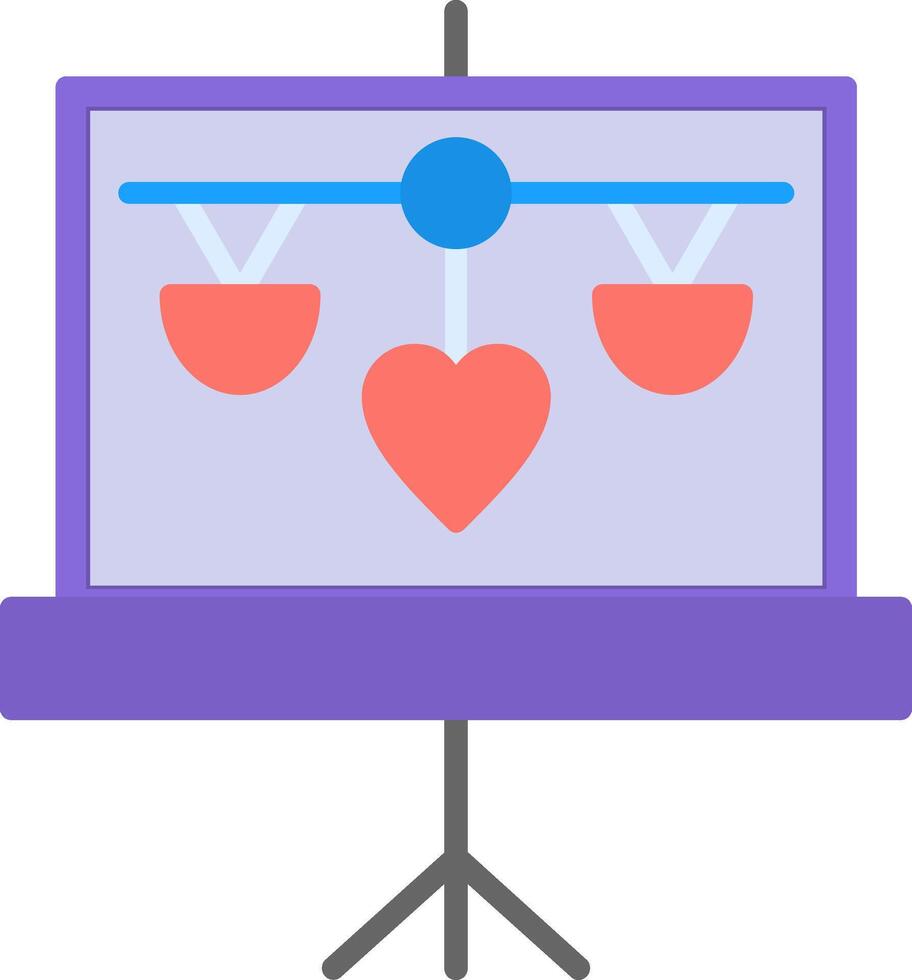 Training Flat Icon vector