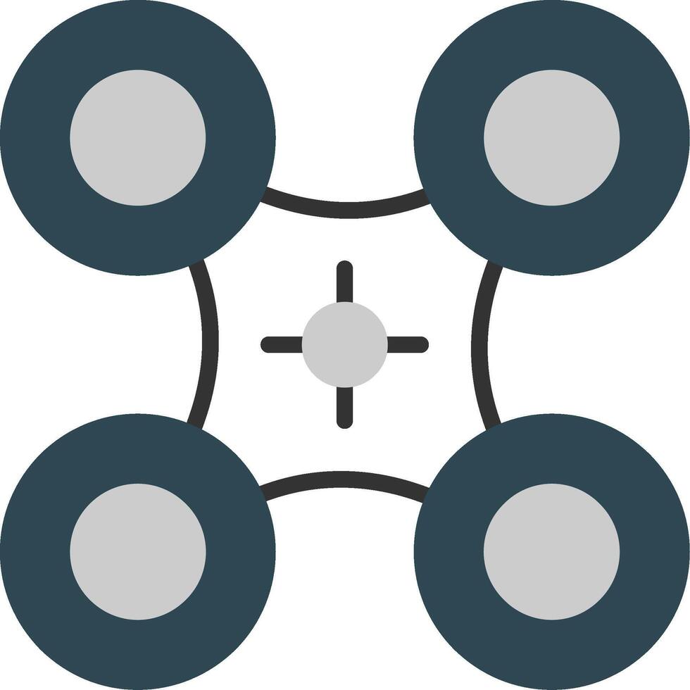 Drone Flat Icon vector