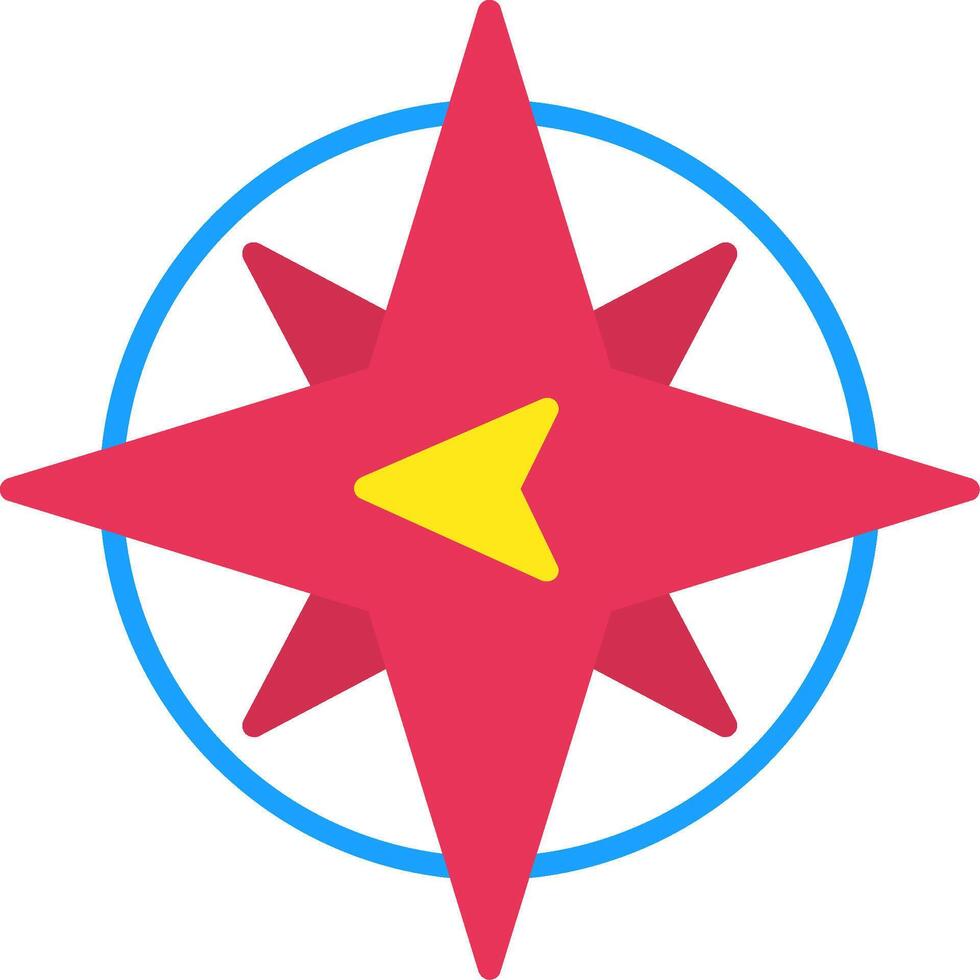 West Flat Icon vector