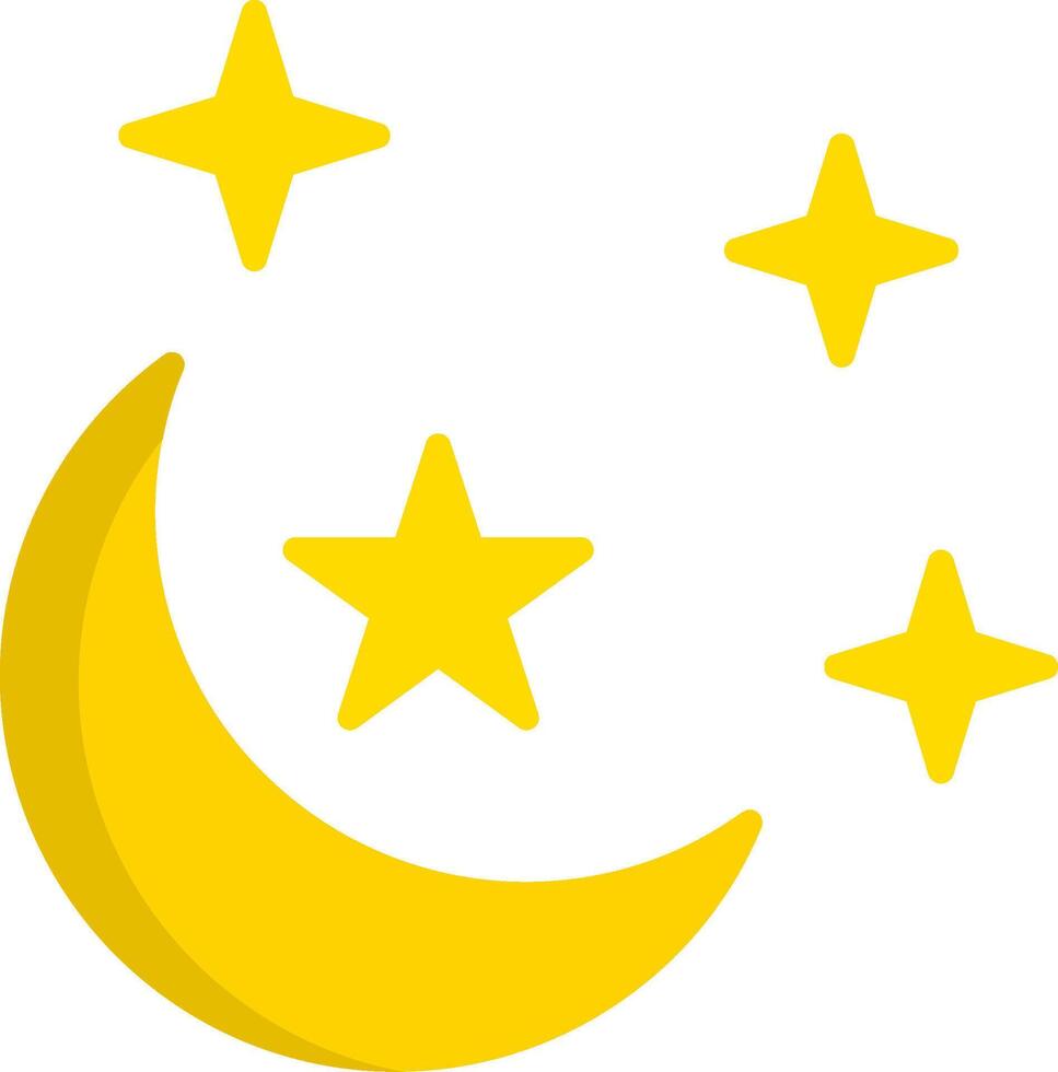 Moon Flat Icon vector