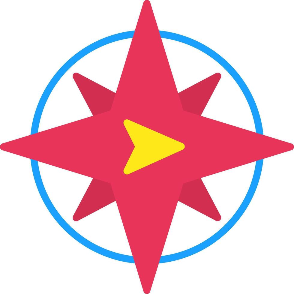 East Flat Icon vector