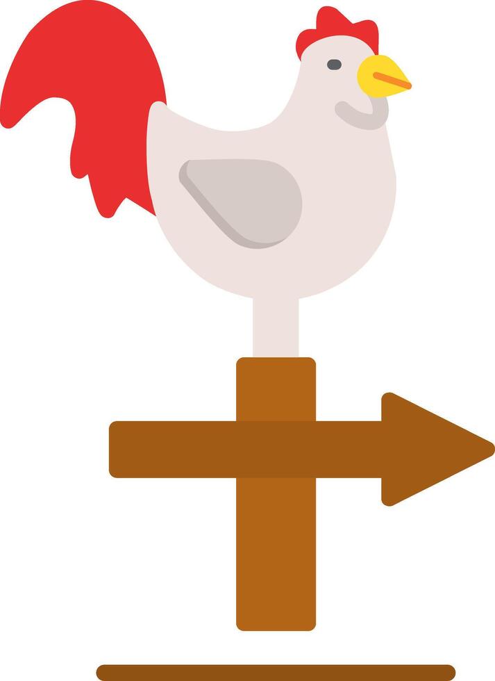 Chicken Flat Icon vector