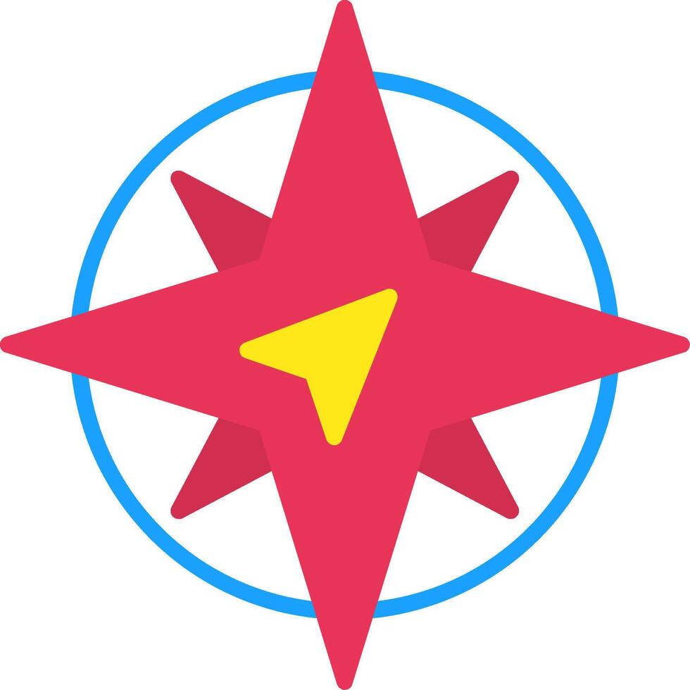 East Flat Icon vector